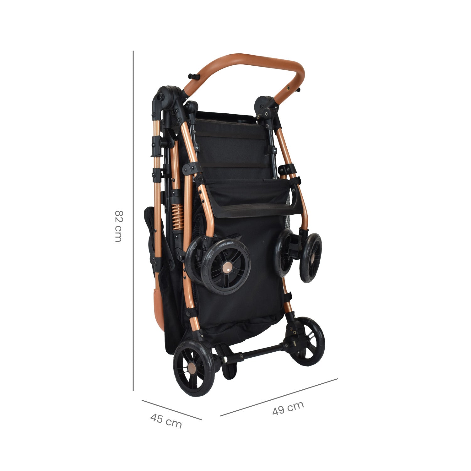 Coche para bebe con mango reversible tipo compacto priori viena azul 5